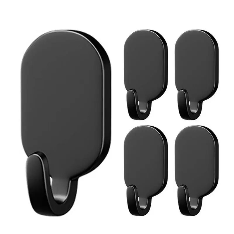 

Sticky Wall Hooks Wall Kitchen Hooks Bathroom Hook Utensil Holder Adhesive Hook Towel Holder 5 Pcs Coat Hooks No Drilling Hooks