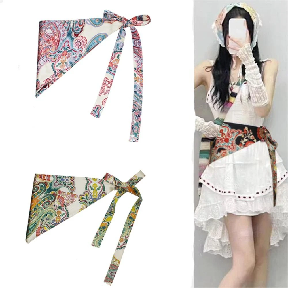 cinto-triangular-Etnico-estilo-chines-com-franjas-bordado-e-estampa-floral-acessorio-de-vestuario-exquisito