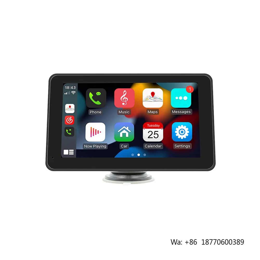 7 Inch Car Mp5 Radio Car Dvd Player Car Dvd Radio Navigation Screen Carplay for Universal Auto Phone Wireless Connection