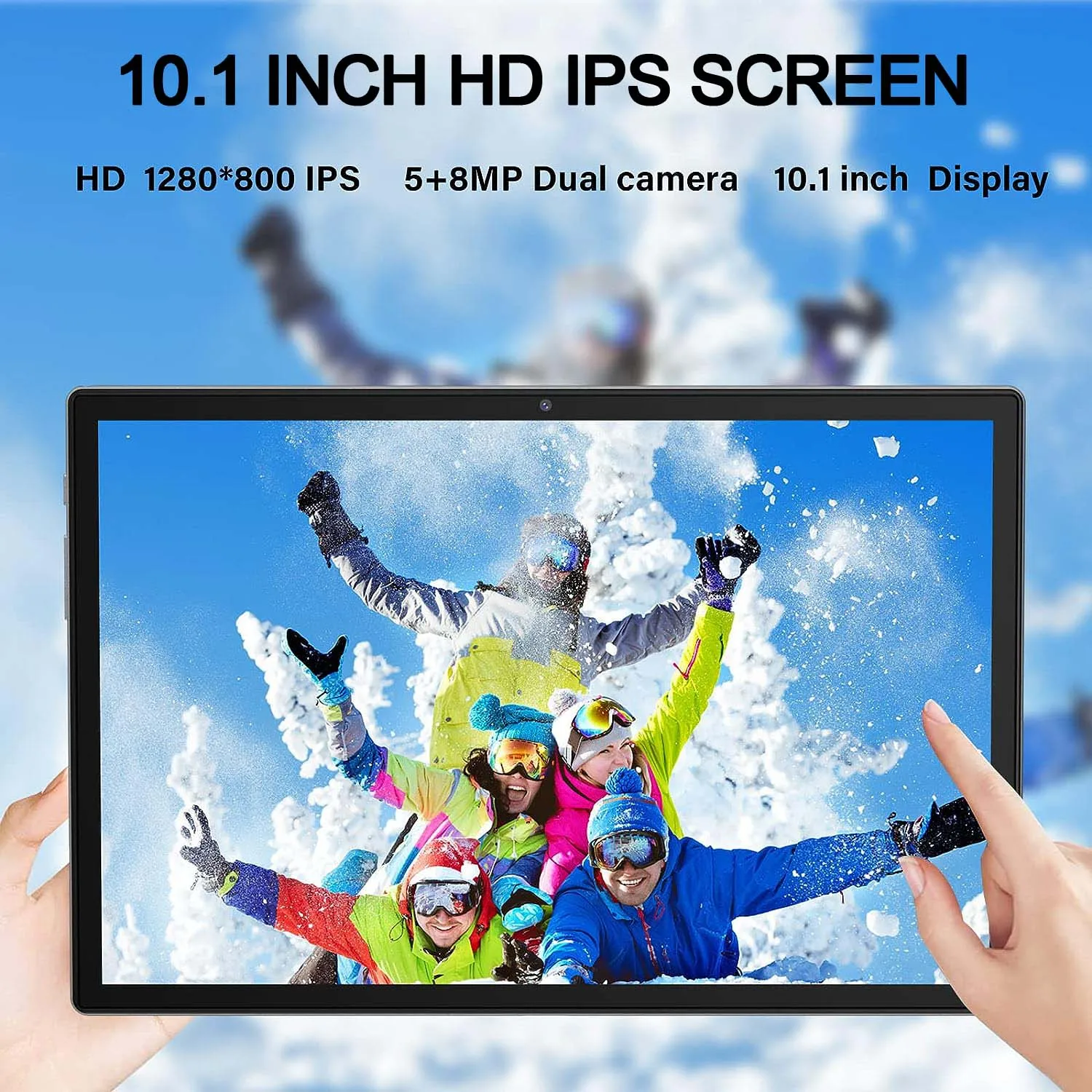 Relndoo Novo tablet Android 14, 8 GB (4 GB + 4 GB expandido) RAM 64 GB ROM, WiFi, câmera dupla, tela HD IPS de 10,1 polegadas 1280 * 800, tipo C