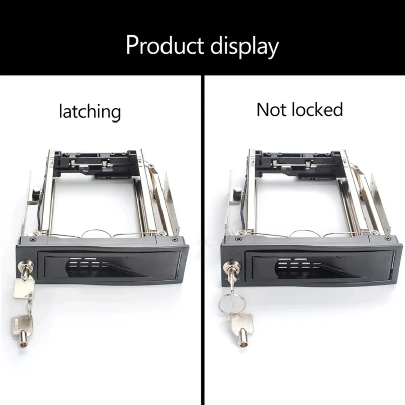 1Set 3.5" to 5.25" Internal SSD HDD Hard Disk Bays Holder Metal Mounting Bracket Adapter for PC Computer Chassis