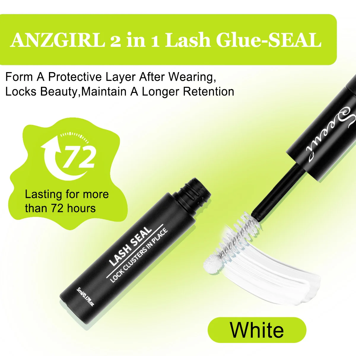 Wimpernbüschel-Set, Einzelne Wimpernbüschel-Verlängerungen, Wispy-Wimpern mit Wimpernkleber und Versiegelungsmittel sowie Pinzetten, Mix-Stile, Halloween – Detail 4