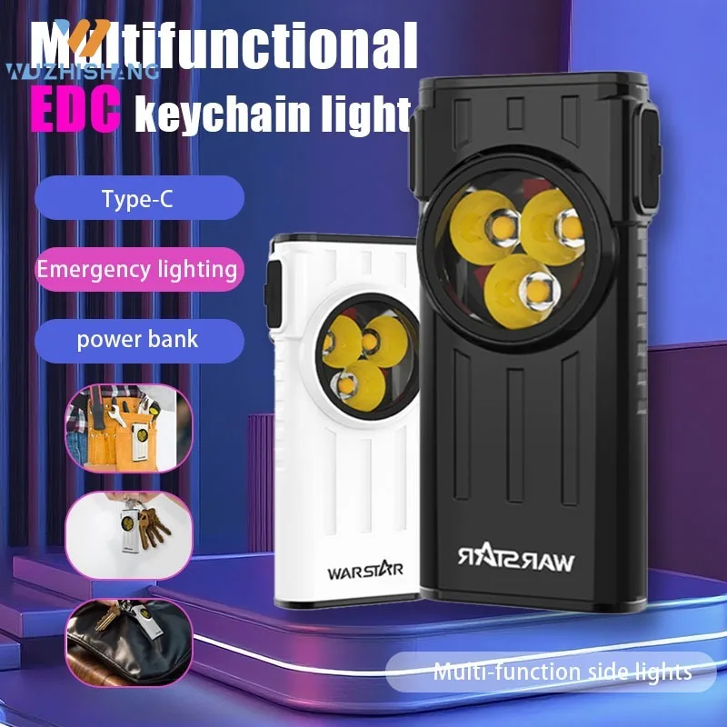 

Брелок-фонарик USB C, перезаряжаемый, 100 люмен, легкая портативная магнитная основа для кемпинга, пешего туризма, EDC, выгула собак, экстренная ситуация