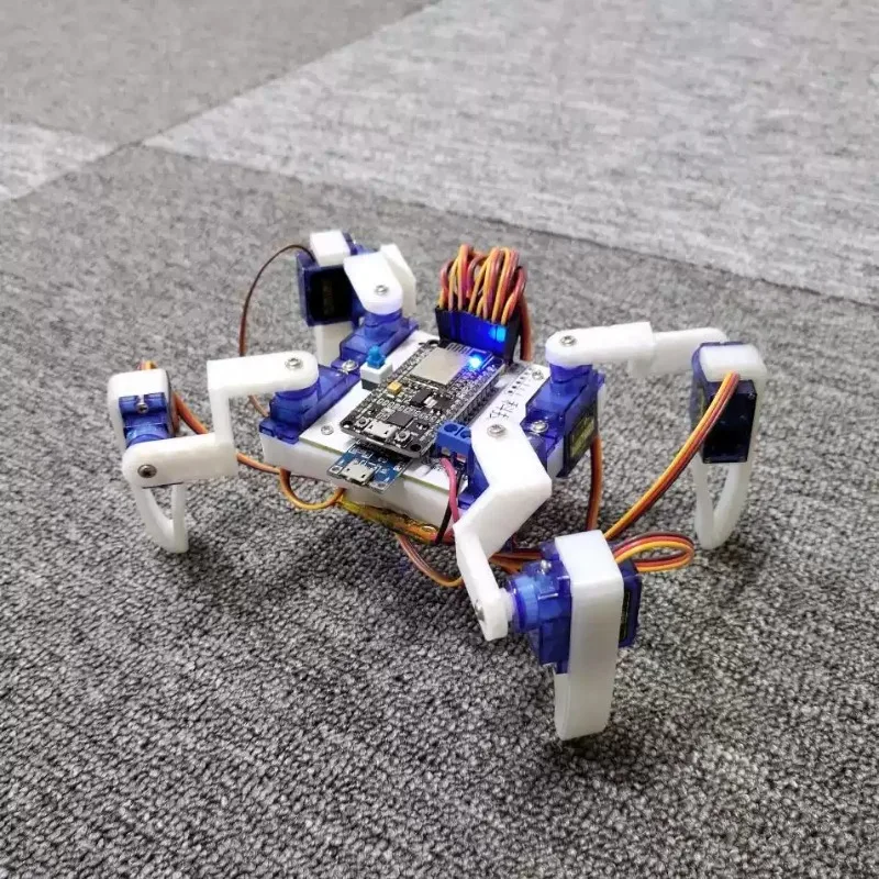 Everbright Store Quadruped Spider Bionic Robot Programming Maker Electronics Building Block MCU Kechuang DIY Kit