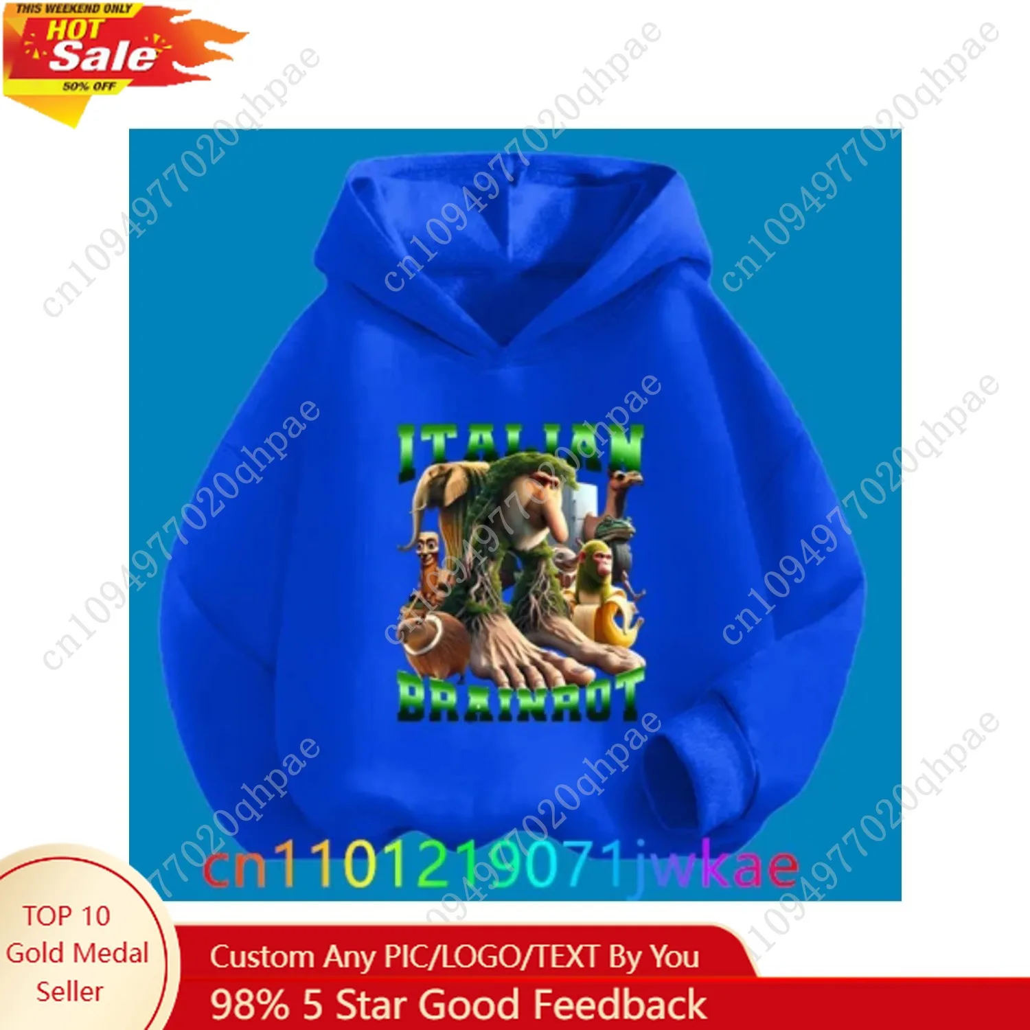 

Tung Tung Sahur Casual Long Sleeve Tops Youth Clothing 2025 Brainrot Kids Hoodies Cartoon Pattern Autumn and Winter Sweatshirt