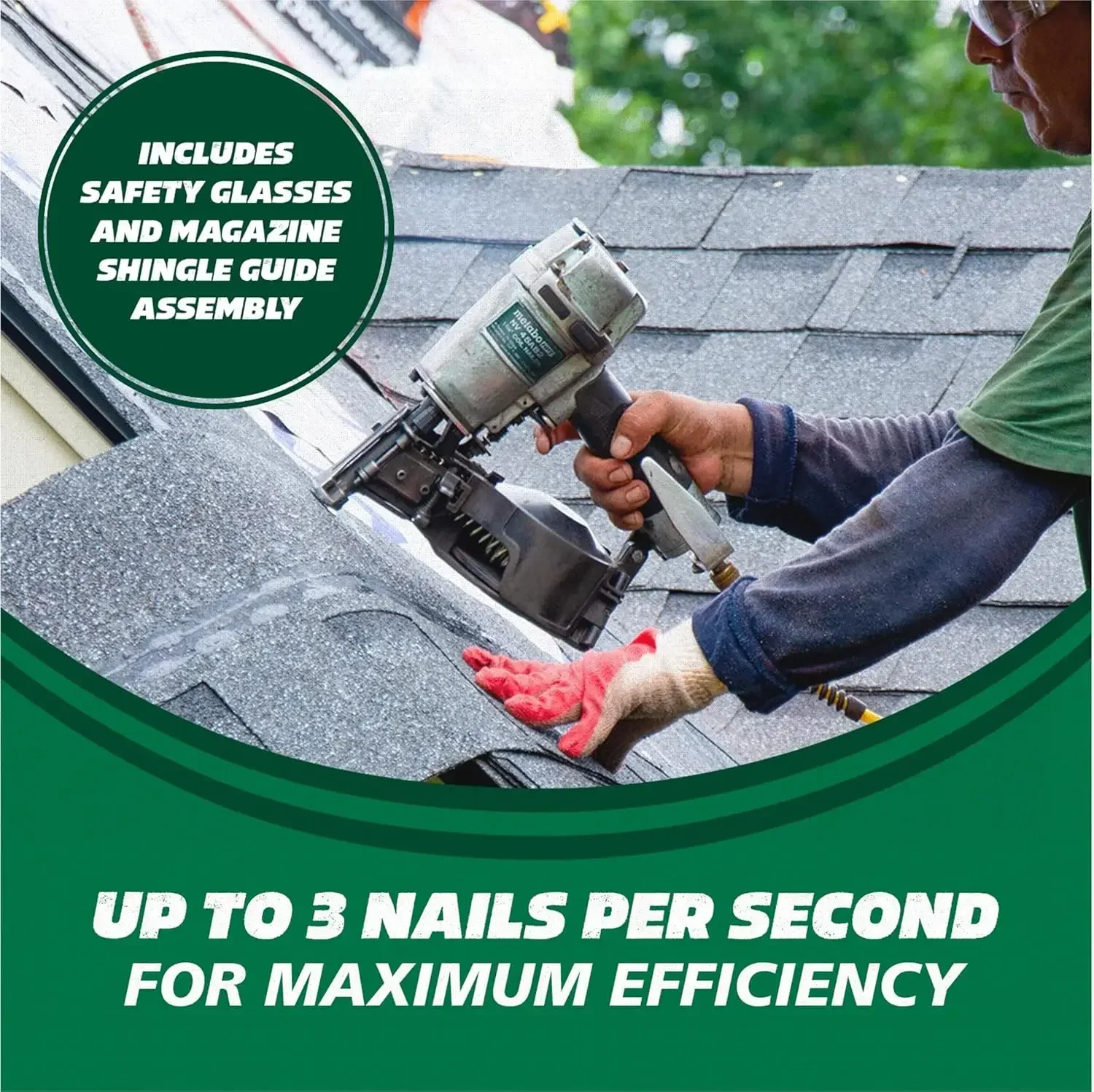 Pro-Preferred Pneumatic Power Nailers in Roofing-Werkzeugen, pneumatischer Roofing-Nagler für Asphalt-Dachging