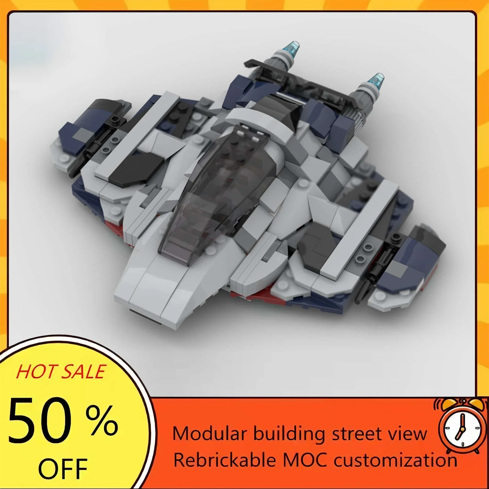 

Набор для сборки космического корабля из 260 деталей, популярная модель по мотивам фильма «Звездные войны», модульные строительные блоки, технологичный подарок, игрушка для детей на праздник