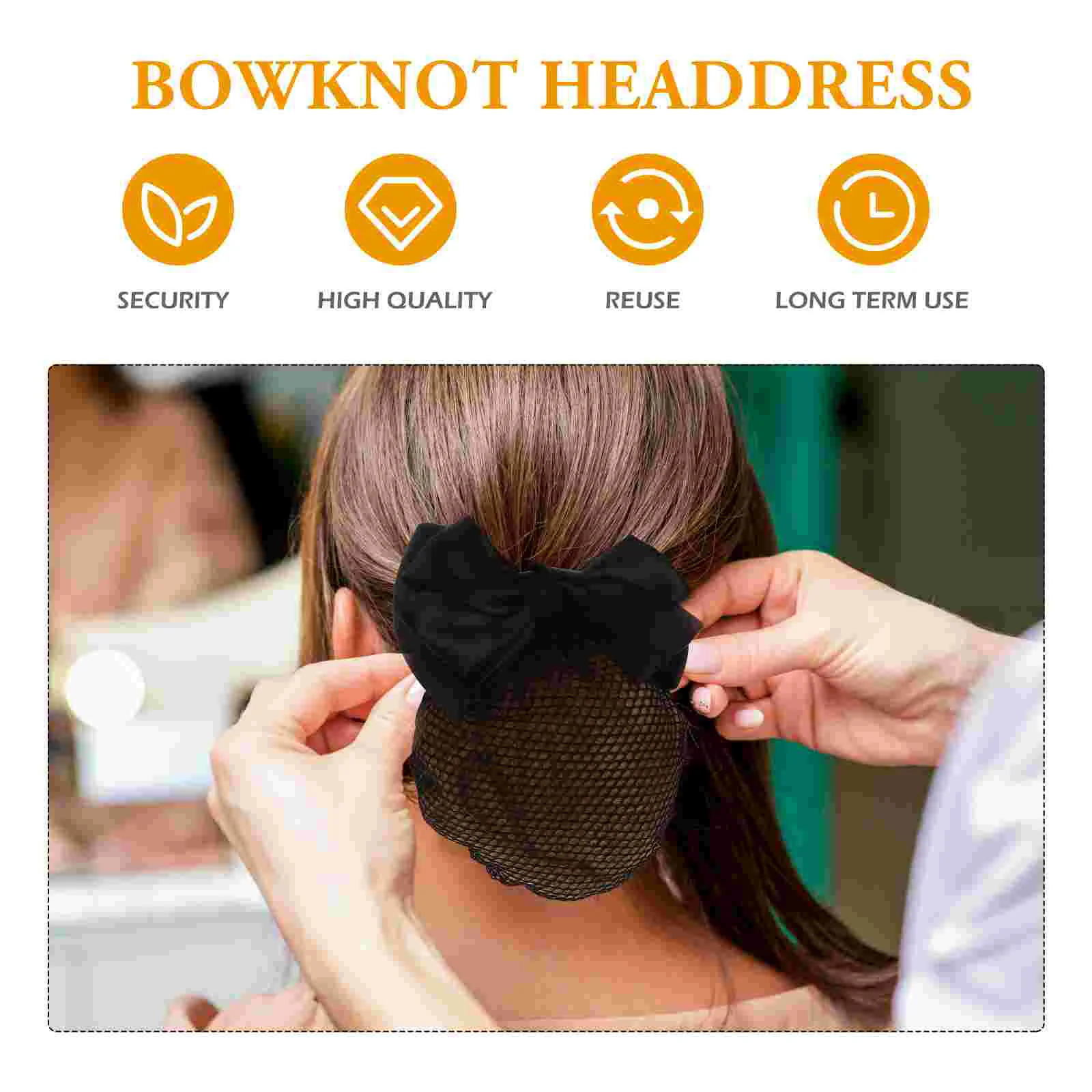 شبكات الشعر مقاطع اللؤلؤ Bowknot غطاء الرأس النساء سنود اكسسوارات فتاة رصع كعكة دبابيس الشعر ممرضة