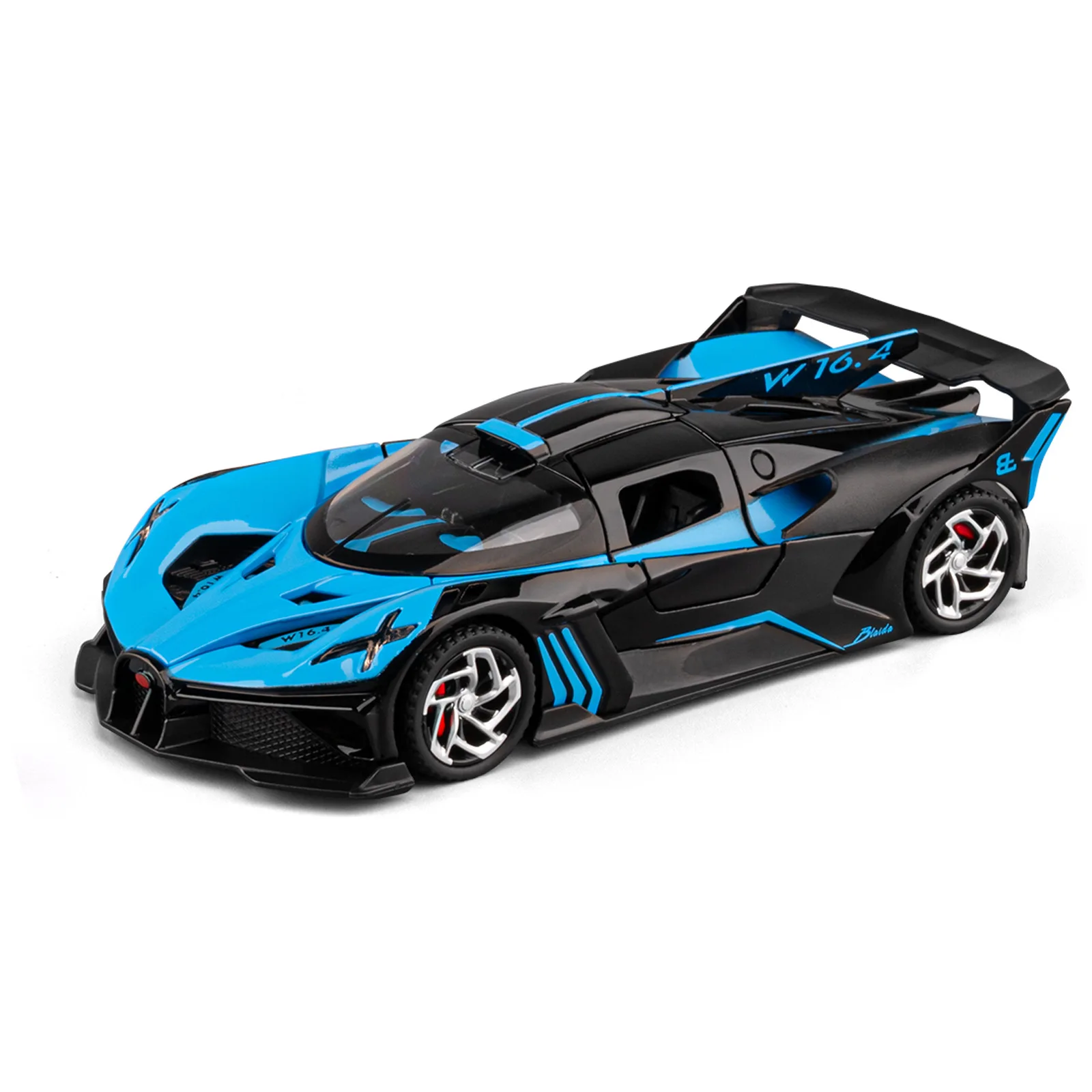 1:32 bolide modelo de carro esportivo brinquedo metal fundido música luz puxar para trás portas abertas modelos de veículos meninos presentes de aniversário