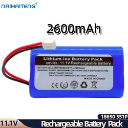 11.1V 10.8V 2600mAh Rechargeable Li-ion Battery Pack 18650 3S1P For Midea Sweeper R1-L061D/E Customizable Wholesale Purchasing