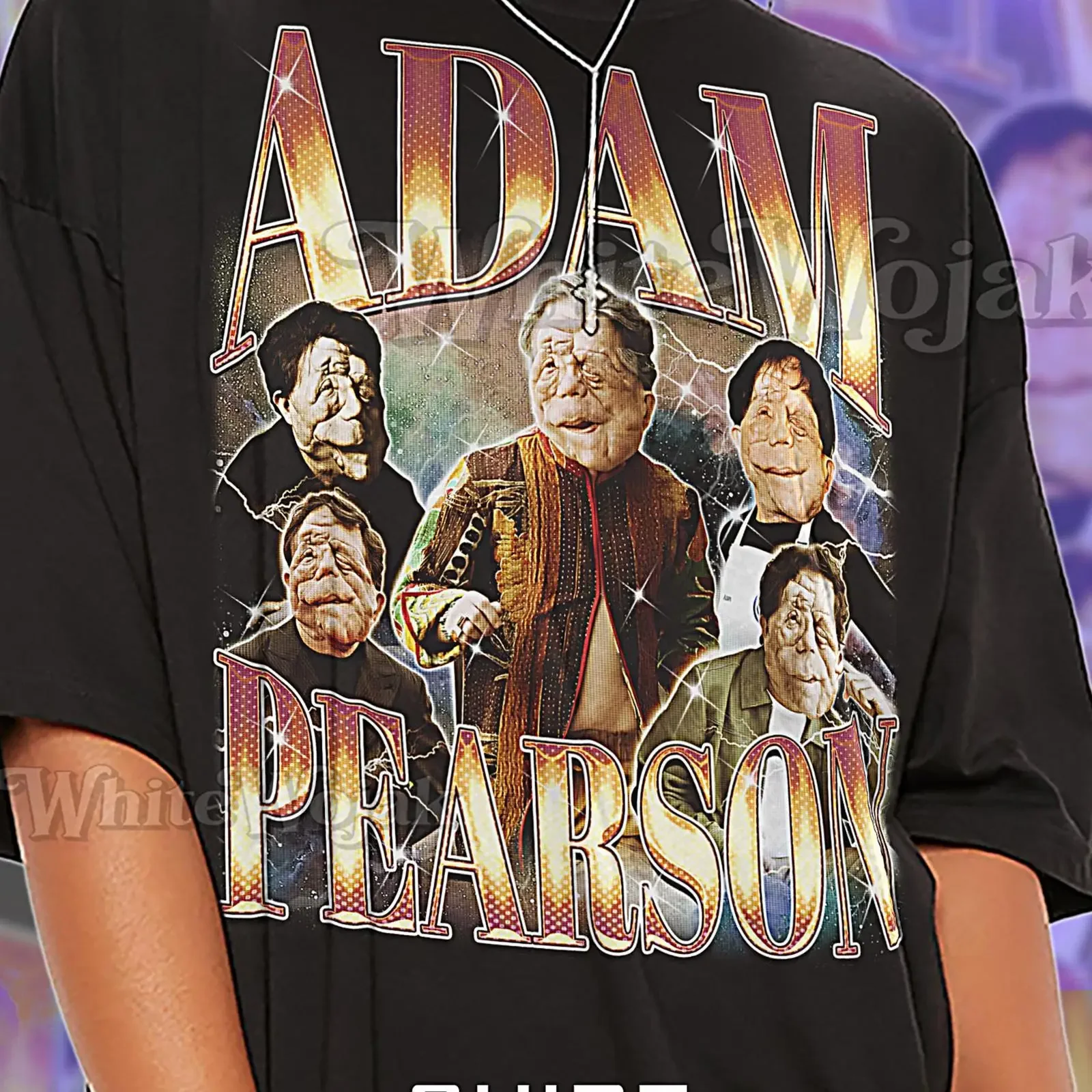 Vintage 90s Adam Pearson Bootleg T Shirt Retro Actor Disability Advocate Throwback Casual vintage Washed graphic homme