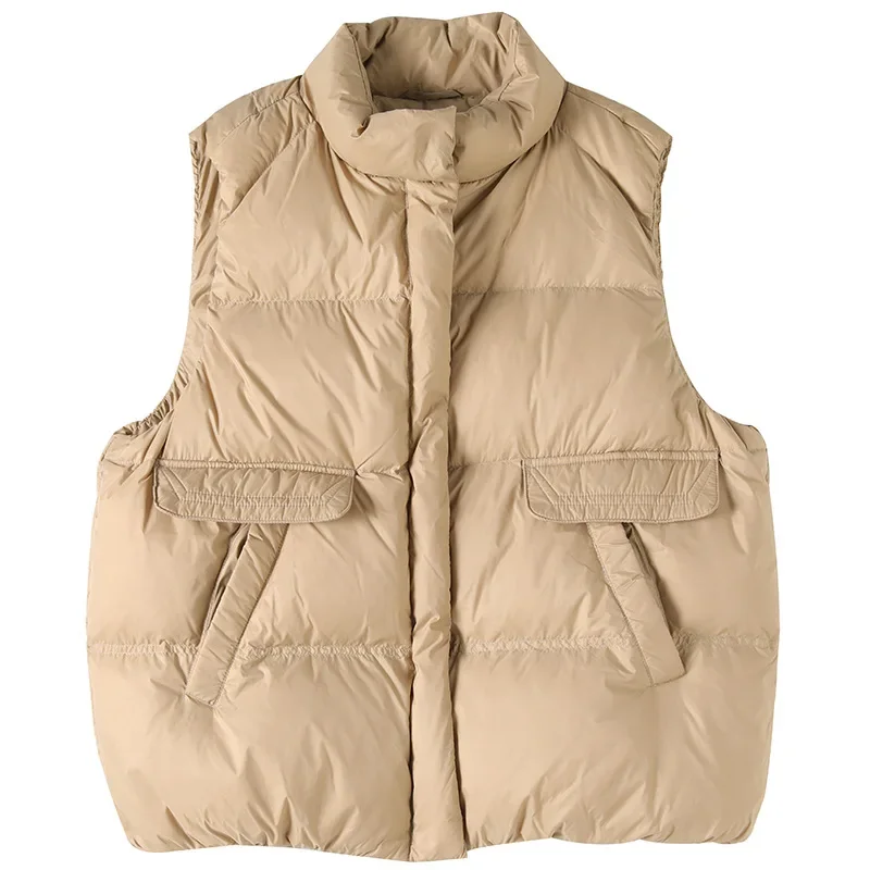 Dameskleding Donsjassen Wintertops Jas Vest Donsjack Eendendons Warm Vrije tijd Mode Nis Veelzijdig Mager