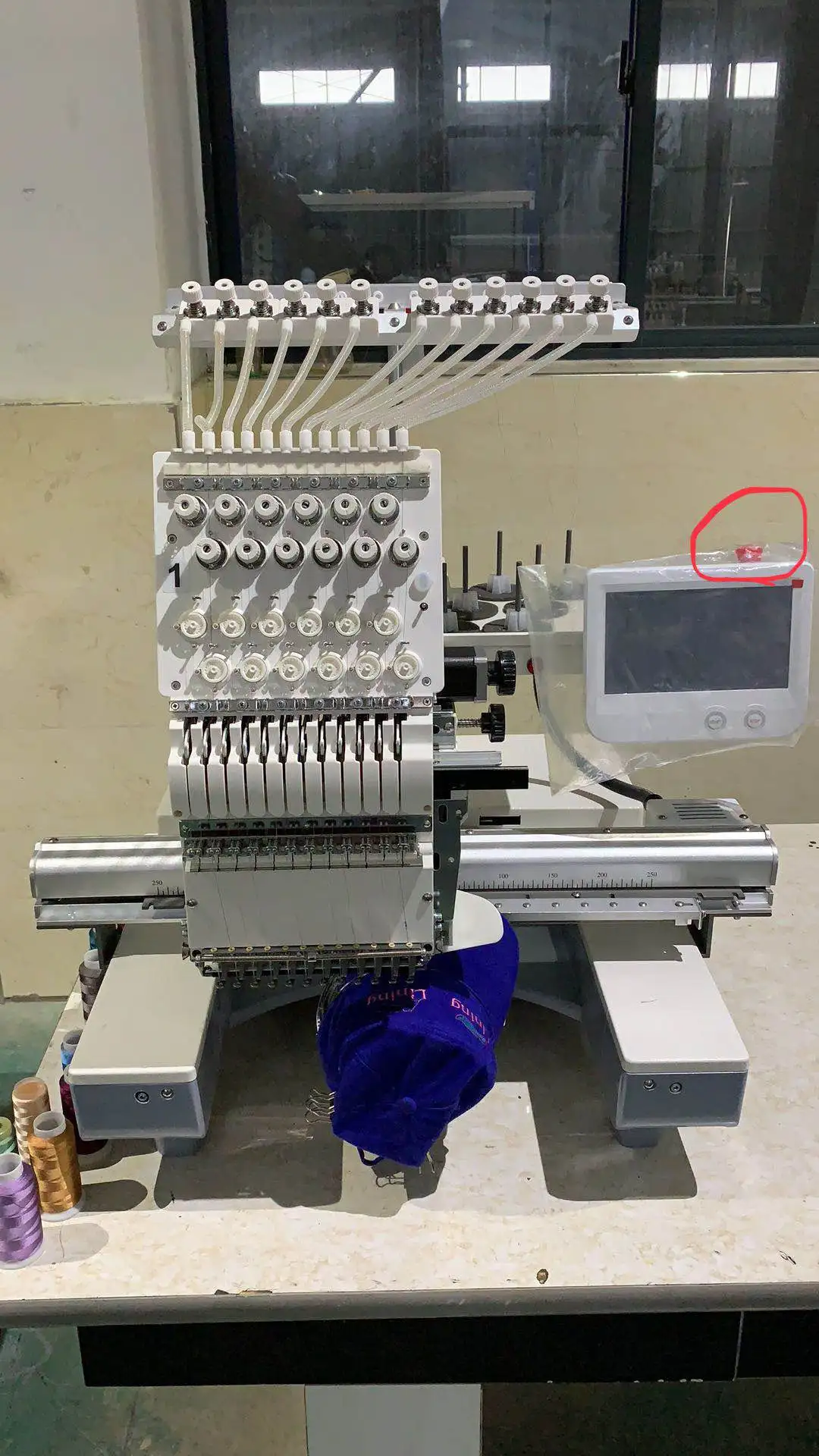 OPEK New Single Head High Speed Computerized Embroidery Machine with Dahao Servo Motor for Cap Hat T-shirt & Garment Home Use