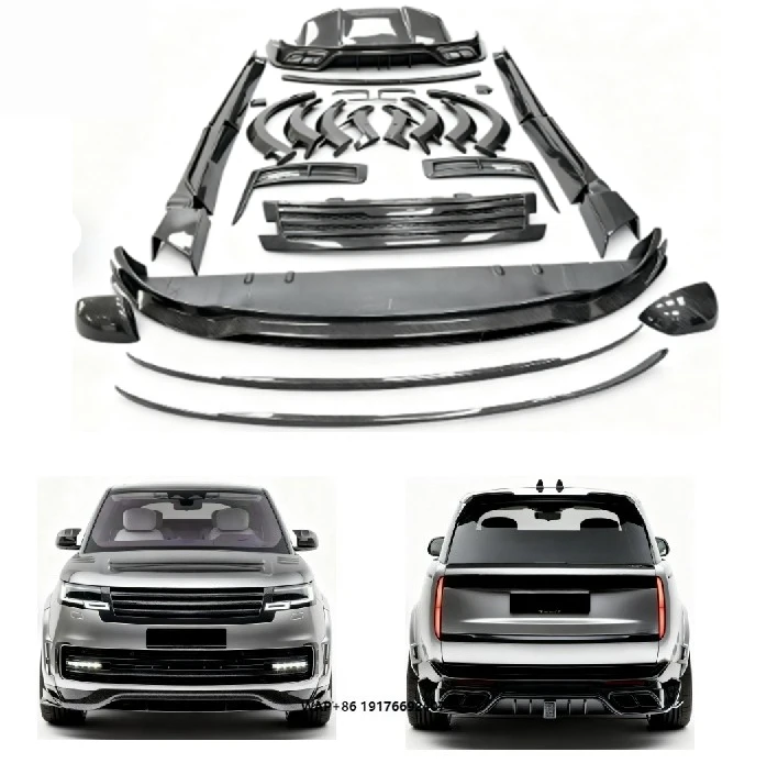 Kit carrosserie en fibre de carbone de haute qualité MSY pour Range Rover Autobiography modifié – Pare-chocs de voiture de premier ordre
