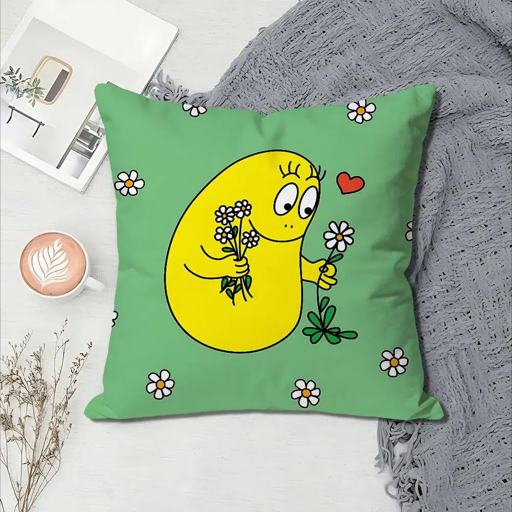 B-Barbapapas Cute Various Sizes Square Pillow Case For Car Home Bedchamber Decor Custom Valentine gift