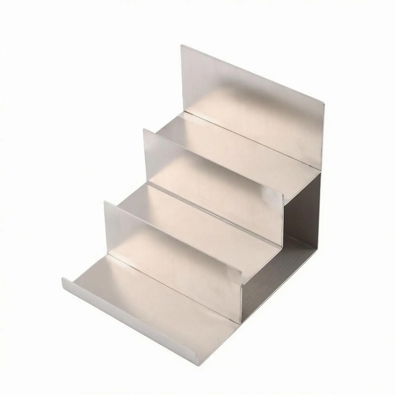 Stainless Steel Display Rack with Shelves No Assembly Required Wallet and Handbag Display Stand Multi-Layer Holder for