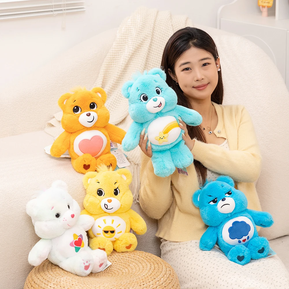 33cm Care Bears Cute Rainbow Bear Plush Toys Lovely Cartoon Bear Soft Stuffed Dolls Homdecor Sleeping Plush Pillows
