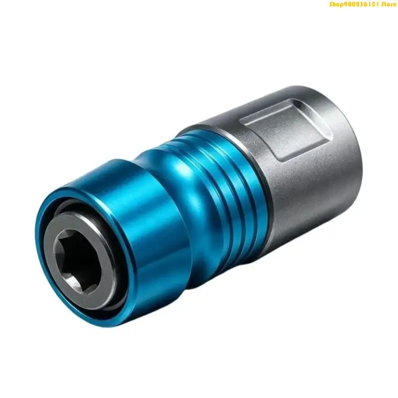 Metal Drill Bit Adapter with Thread Connection & 1/4Inch Output, Quick Release Bit Holders for Home Maintenance, Assembly and