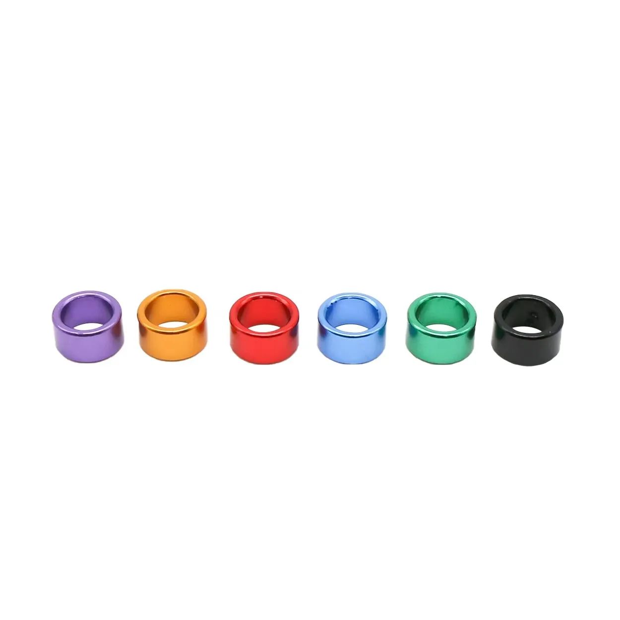  100Pcs Height 4mm Aluminum Pigeon Bird Foot Ring Outdoor Flight Training Competition Birds Carry 6 Color ID 8mm