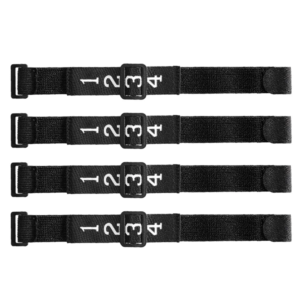 4 Stuks Scheidsrechter Nummer Polsbandje Nauwkeurig Maken Voetbaluitrusting Voor Match Ambtenaren Langdurige Prestaties Voetbal Scheidsrechter Portemonnee