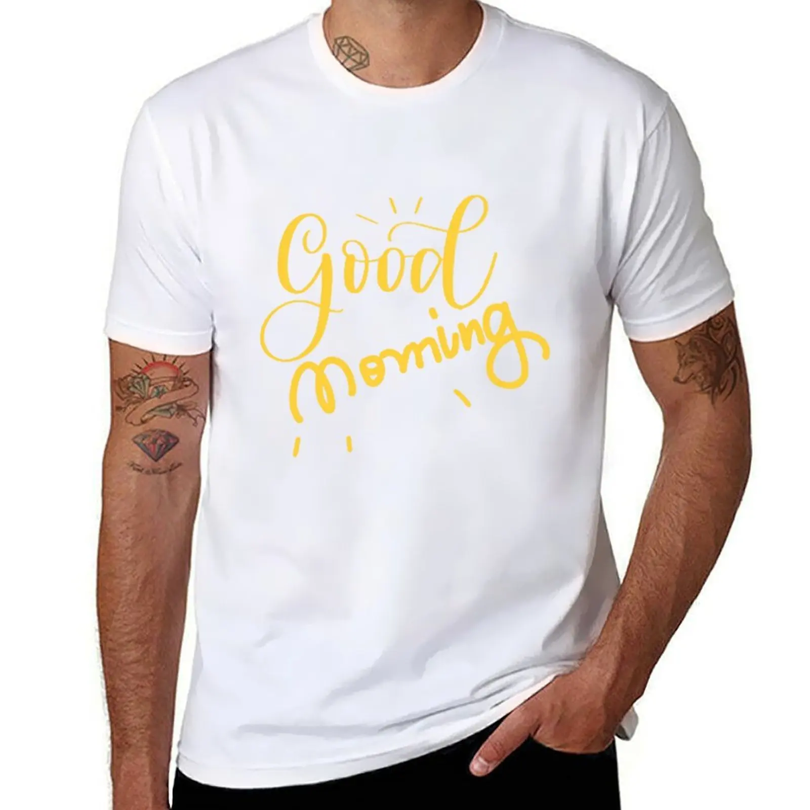 

Rise and Shine: Good Morning T-Shirt t shirts designer t shirts for man slim fit T-Shirt