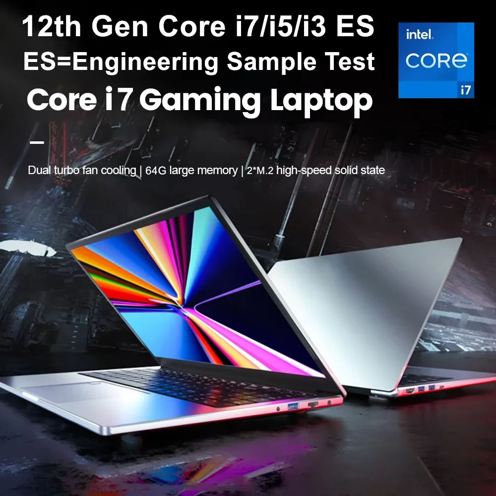 Topton Cheap 15.6 Inch office Laptop 12th Gen Intel Core i7 i5 i3 ES 0000 Fingerprint Backlit Gaming Notebook Windows 11 WiFi6 view 6