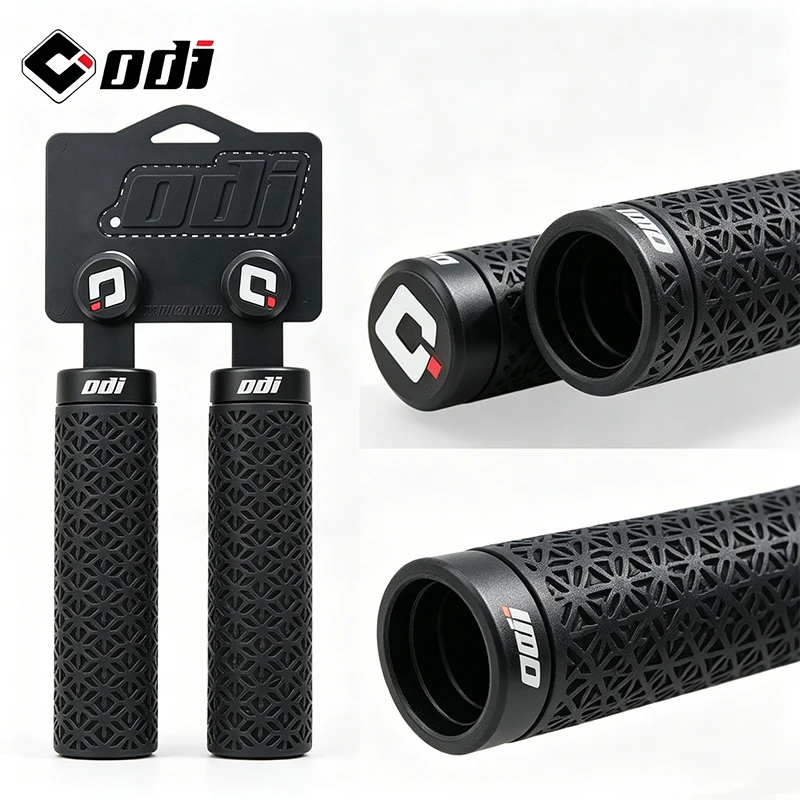 

ODI 3D Printed MTB Grips Anti Slip Breathable Handle Bar Grips Bicycle Cover Breathable Durable Shock Absorbing Bike Handle Grip