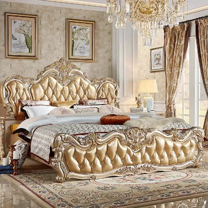 

Nordic Unique Queen Bed Luxury Girls Lounge Storage Queen Bed Double King Size Camas Matrimonial Livingroom Furniture Sets