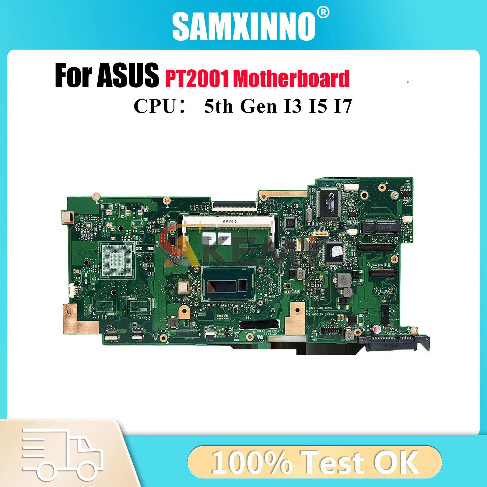 

PT2001 Материнская плата для ноутбука ASUS PT2001 PT2001 Материнская плата для ноутбука с процессором I3 I5 I7 100% тестирование ОК Быстрая доставка Высокое качество
