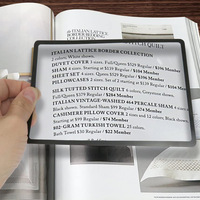 3X Handheld Full Page Reading Magnifying Glass 180x120mm Portable Transparent PVC Magnifying Glass