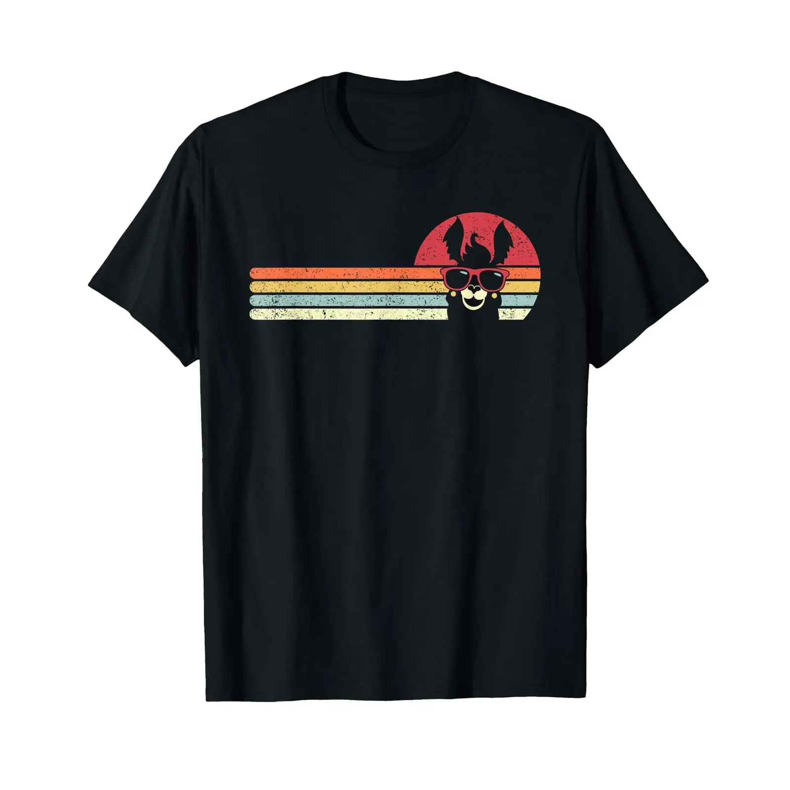Llama Retro Style Alpaca T Shirt vintage Washed homme Versatile Top For Everyday Wear Stretched fashion Breathable Casual