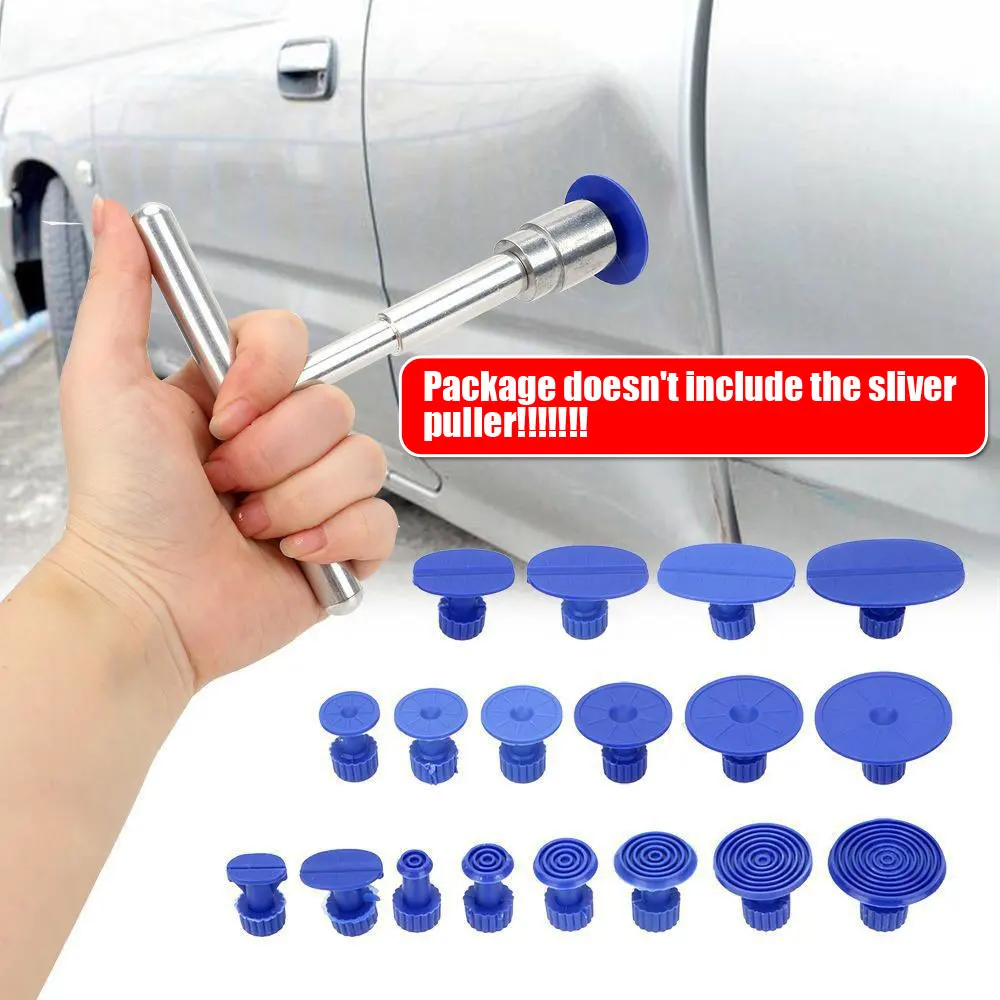 1Set Car Aluminum Alloy Dent Repair Puller Universal Accessories Head Adapter Screw Tip for Slide Hammer and Pulling Tab M10/M12