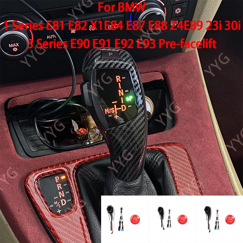 

LHD For BMW 3 Series E90 E91 E92 E93 Prefacelift 2006-2009 Replacement LED Gear Shift Knob Interior Modification Car Accessories