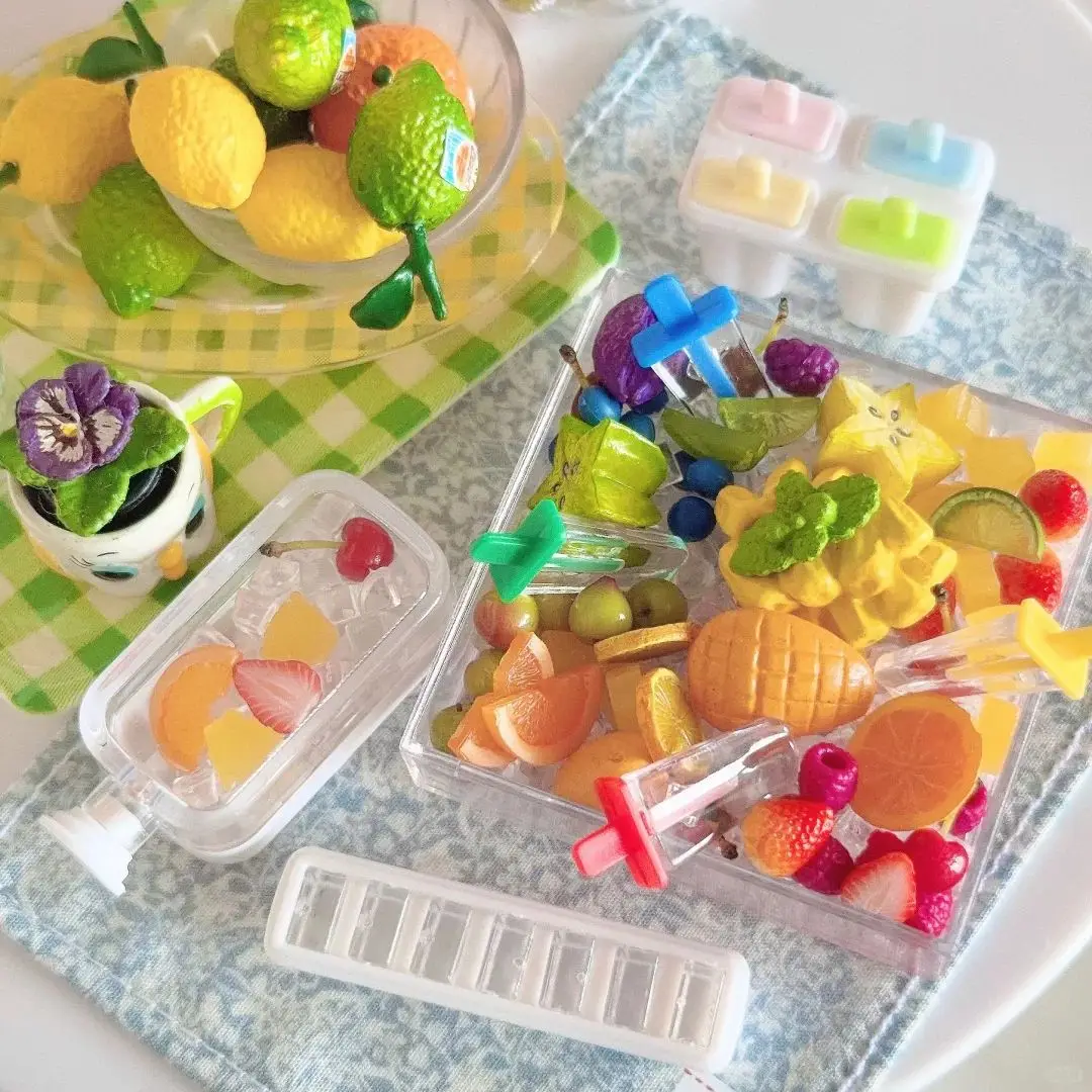 ชุดของตกแต่งรูปไอศกรีมแท่งขนาดเล็ก สำหรับตกแต่งบ้านตุ๊กตา DIY อาหารจำลอง