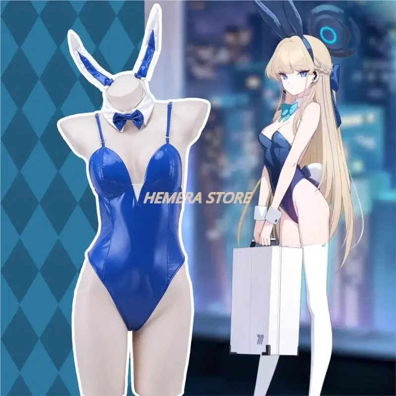 Anime Game Blue Archive Bunny Girl Asuma Toki Cosplay Costume Sexy Kawaii Women Roleplay Fantasy Halloween Party Cloth Disguise