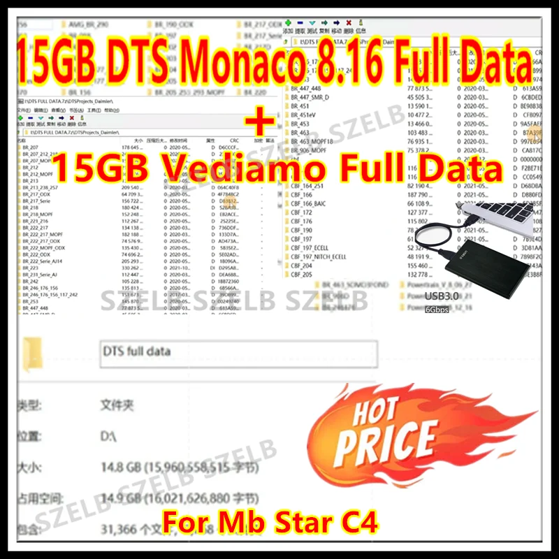

2025 hot sell, Vediamo 5.01.01 database + DTS Monaco V8.16 database for mb star c4/c5 tool, send by download link, fast Arrival