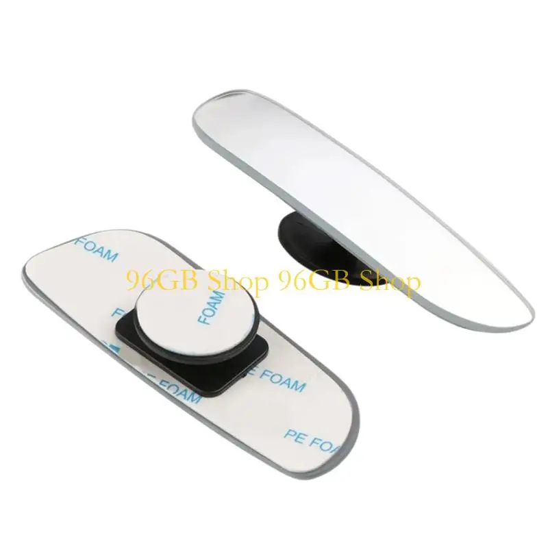 96GB Anti Dazzles Rearview Detection Mirror Frameless Wide View Design 360 Rotation Adjustment Tool Mount Car Accessory