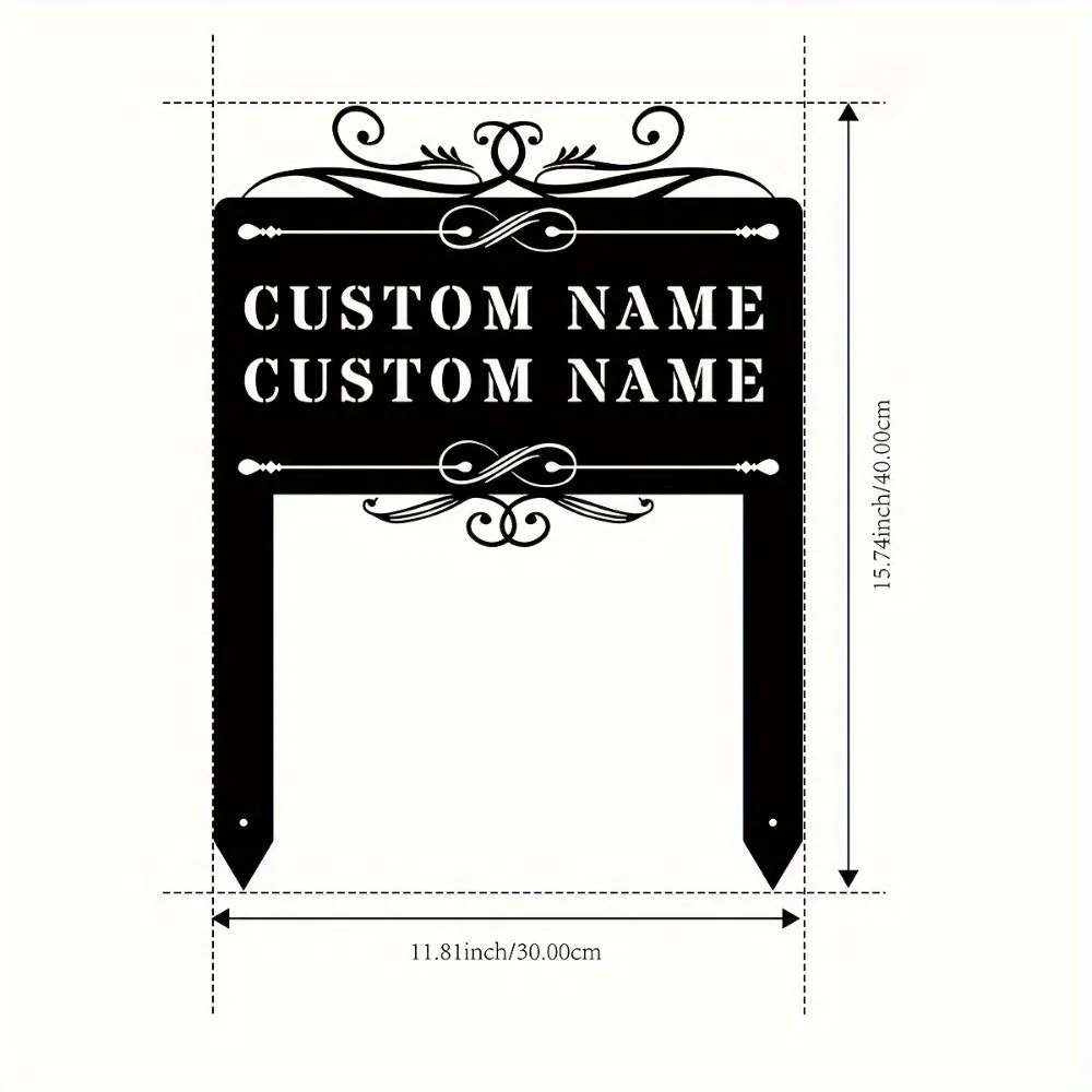 Charming Custom Metal Garden Stakes Personalized As Lawn Deco for Loved Ones Hassle Free Install Stylish Metal Accent.