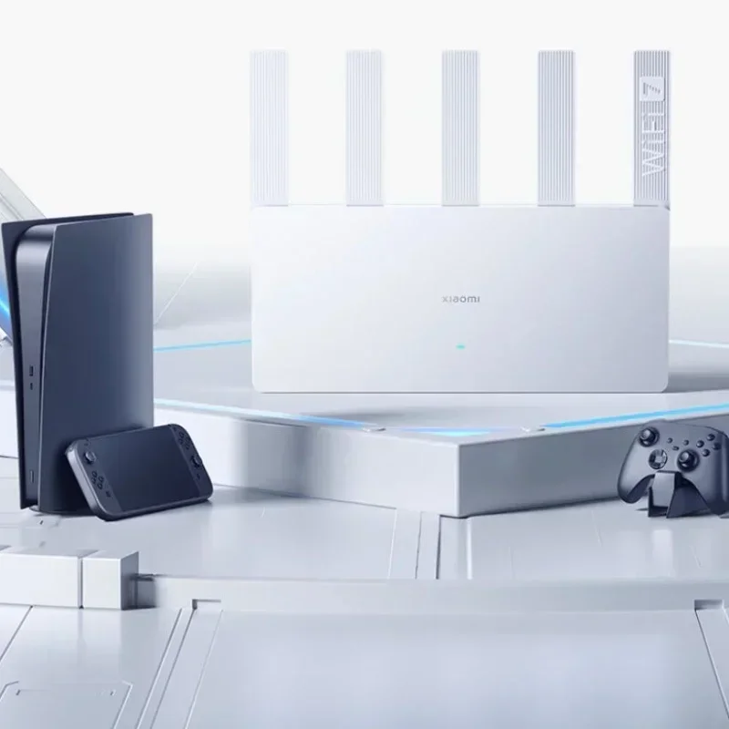 Xiaomi BE5000 Router Wi-Fi 7 Dual-Frequenz-Mesh-Netzwerk 2,4/5 GHz mit 2,5 G High-Speed-Port IPTV OFDMA Signalverstärker für Zuhause