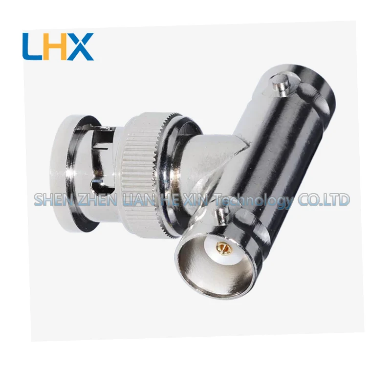 1/3pcs BNC-KJK BNC adapter tee head one male and two female pure copper oscilloscope connector bnc connector in stock