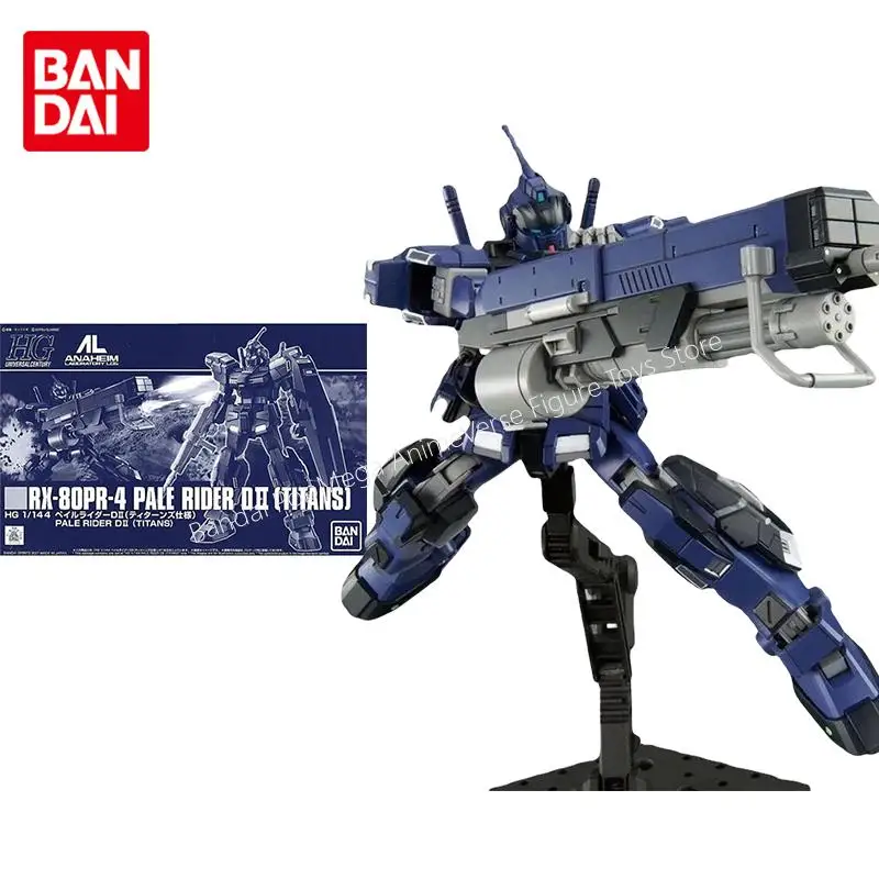 

Bandai Gundam Model Kit Аниме Фигурка HG 1/144 RX-80PR Pale Rider D2 TITANS Подлинная Gunpla Аниме Фигурка Игрушки для детей
