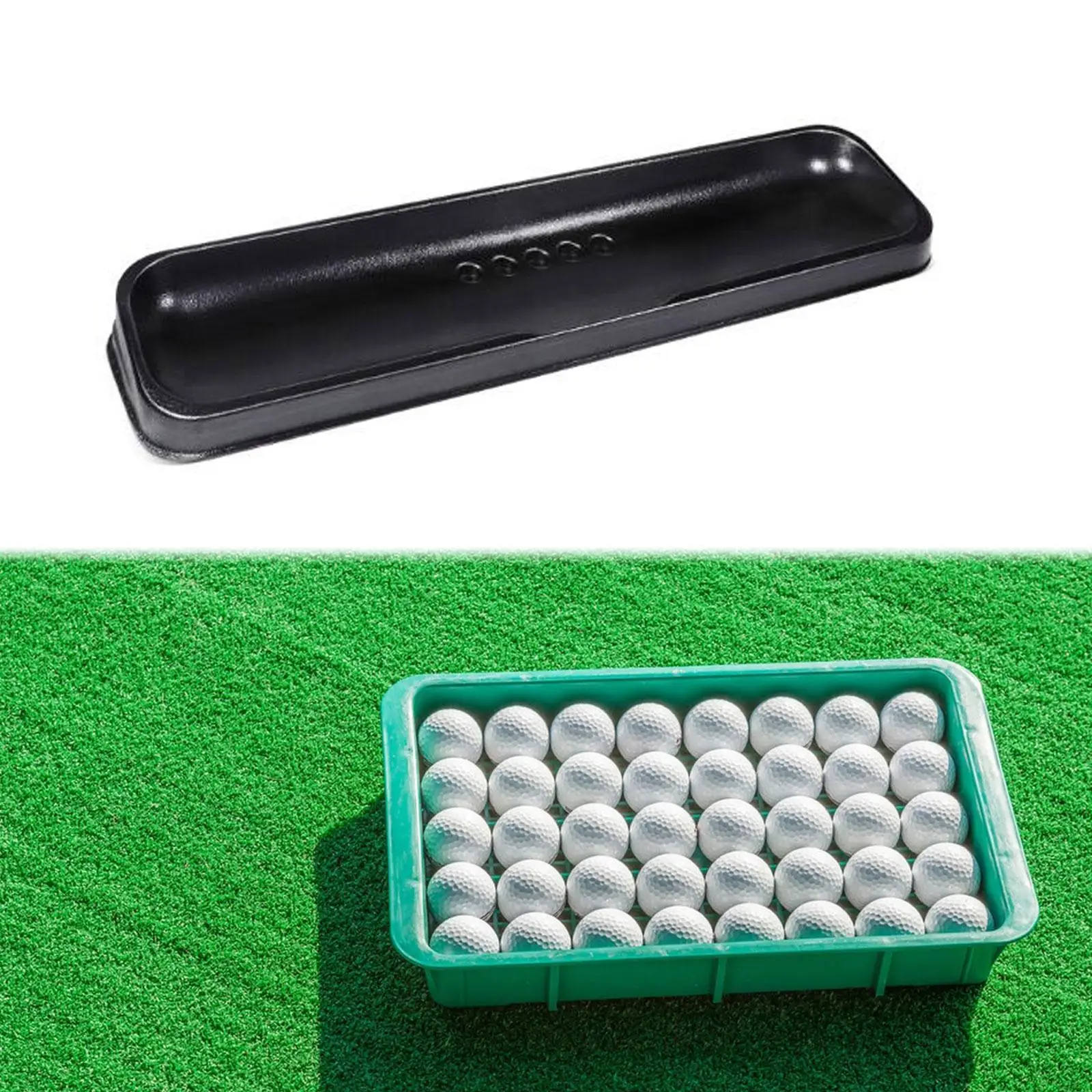 

Golf Ball Tray Service Box for Golf Hitting Mat, Golf Ball Storage Tray for Garden Backyard