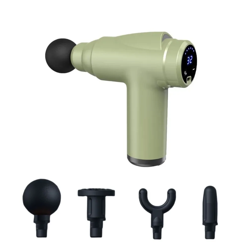 

32 Modes Fascia Massager USB Charging Body Relaxation Muscle Massage Machine Noise Reduction with 4 Massage Heads Body Massager