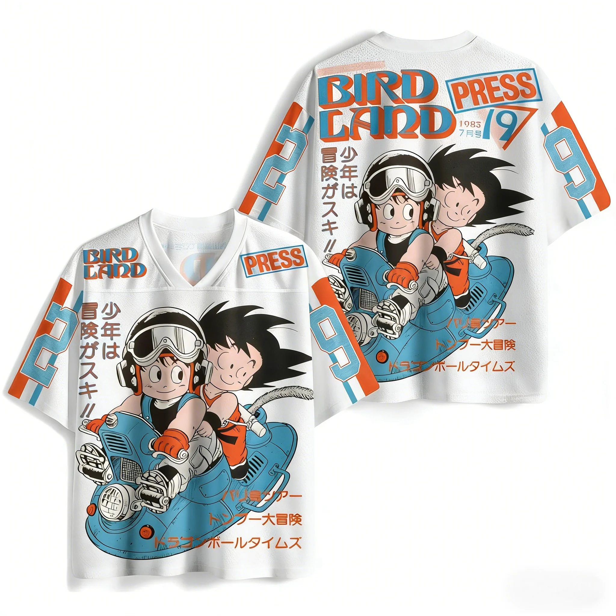 Verano 2026 Dragon Ball Wukong X Krim "Aventura de la Infancia" #   Camiseta vintage de 29 pulgadas con estampado 3D, transpirable y de secado rápido, para hombre/mujer