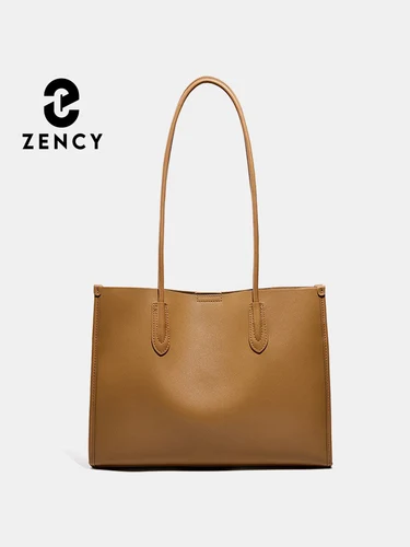 Nuevo bolso OL caqui a la moda para mujer, bolso de hombro de piel auténtica para mujer, bolso de mano grande, bolsos de compras de gran capacidad, bolsillos