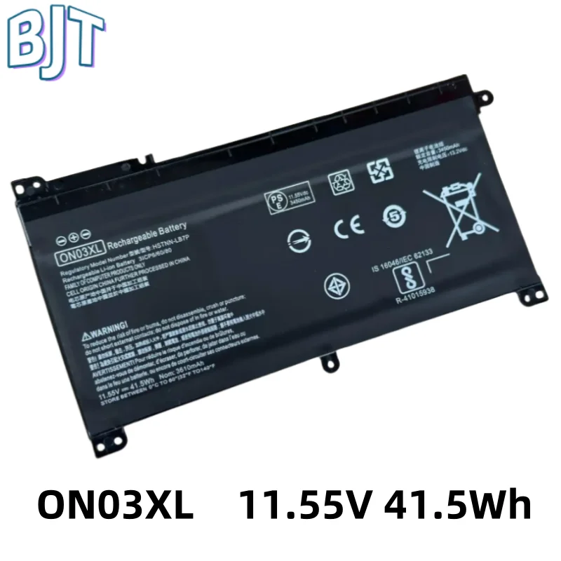 11.55V 41.5Wh New Laptop Battery ON03XL For HP Pavilion X360 13-u 14-ax040wm M3-U 13-U HSTNN-LB7P HSTNN-UB6W TPN-W118 844203-850