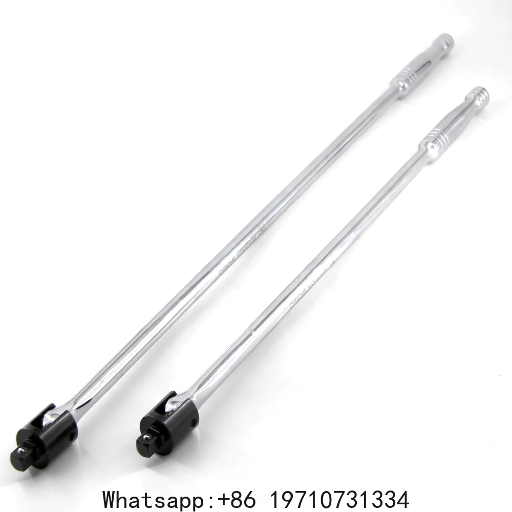 MacWork Socket Torque Wrench 1/2 Inch Drive Heavy Duty Breaker Bar Ratcheting Adapter Use for Stubborn Nuts Bolts 600MM Length