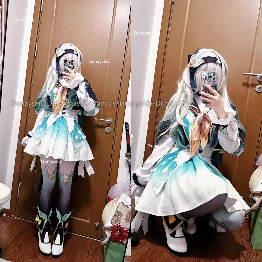 Firefly Cosplay Costume Honkai Star Rail Game Carnival Uniform Wig Shoes Halloween 3D Props Resses Outfits Fluorescence Mujer