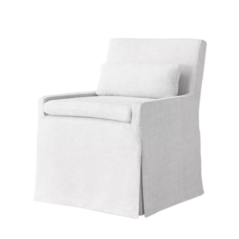 

Modern simple fabric dining chair American rural retro furniture reception chair original soft bag office chair