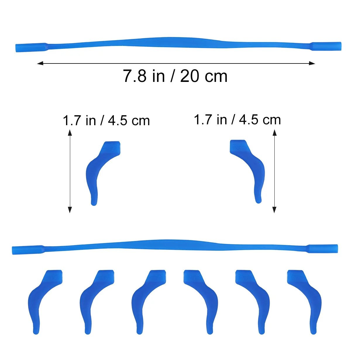 5 مجموعات من سلك السيليكون المضاد للانزلاق لتثبيت النظارات مع خطافات قفل الأذن خفيفة الوزن ومضادة للعرق ملحقات النظارات في الهواء الطلق #6